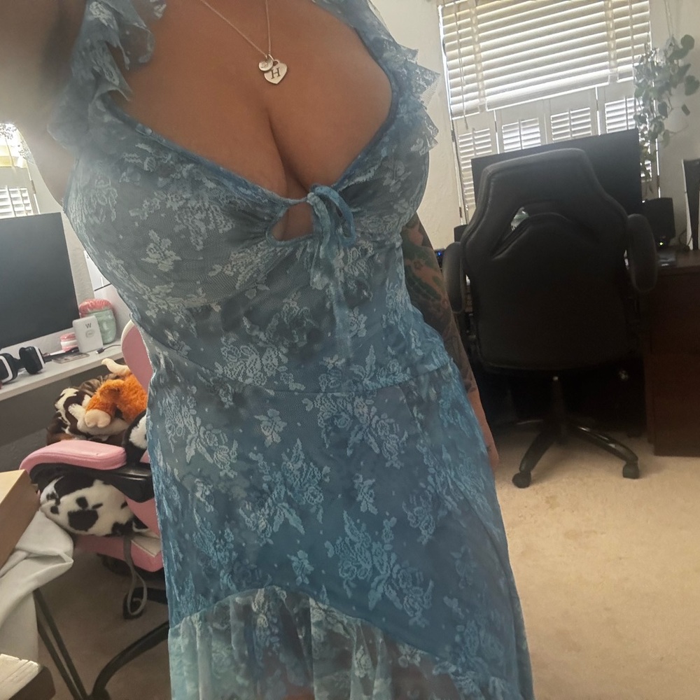 Urban Outfitters Blue Asymmetrical Dress